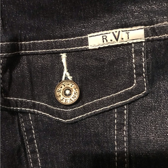 VTG womenβs RTV 2 pc stretchable denim jeans. Size: XL 18 1/2β - 20 1/2β - Picture 11 of 15